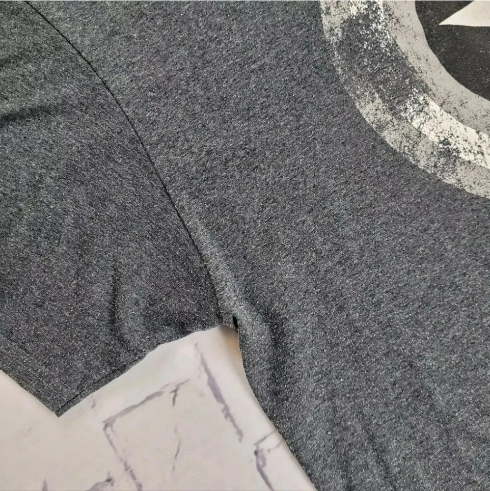 Marvel Comics T-Shirt Mens Large Captain America Avengers Superhero Solider Gray - Picture 4 of 12